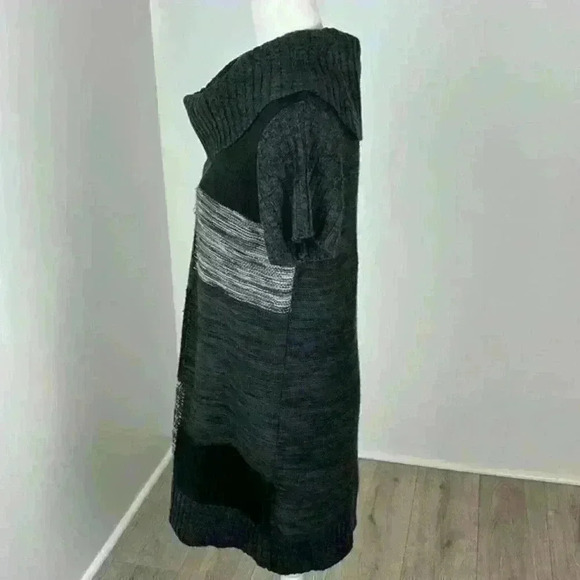 Notations Black & Grey Knit Sweater Dress Size Large - Picture 4 of 9